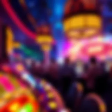 A vibrant entertainment show taking place within the casino's event space.