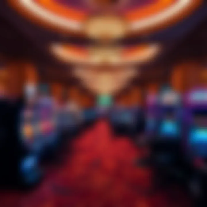 Interior of a luxurious mLife casino gaming floor