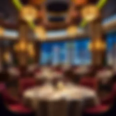 Fine dining restaurant ambiance at MGM Resorts