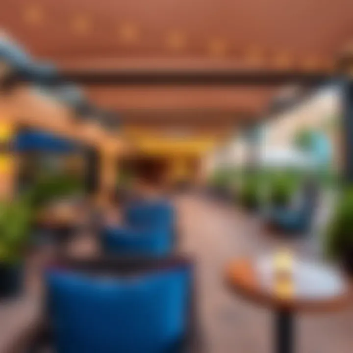 Outdoor leisure spaces at MGM Resorts Ohio