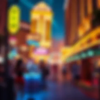 Lively Nightlife Atmosphere Vibrant nightlife scene near MGM hotels