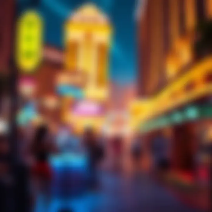 Lively Nightlife Atmosphere Vibrant nightlife scene near MGM hotels