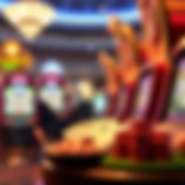 An artistic depiction of responsible gambling practices and player education materials.