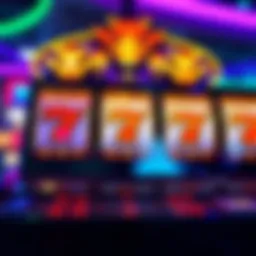 Vibrant display of quick hit slot machine symbols
