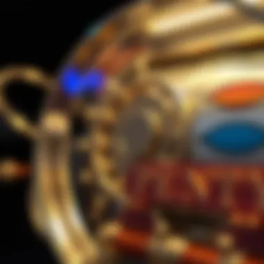 Close-up view of a penny slot machine mechanism