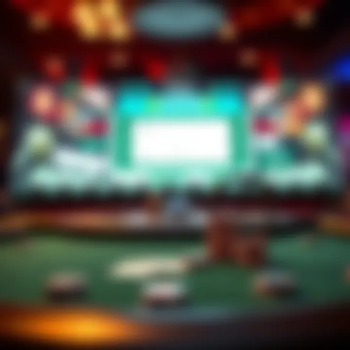 An innovative poker setup showcasing voice-activated technology.