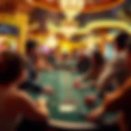 Exciting gameplay at a Las Vegas casino table