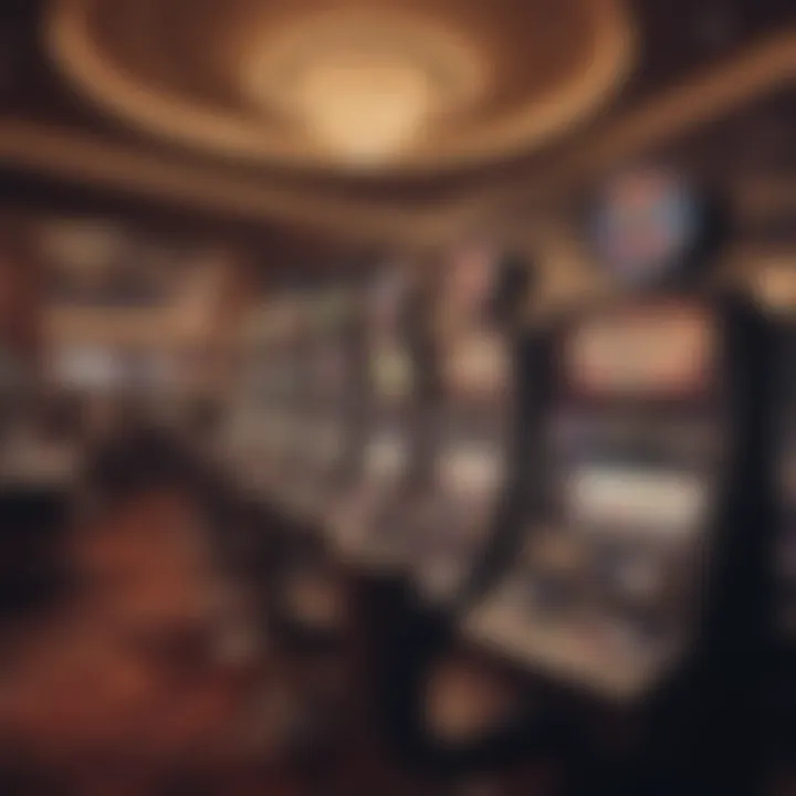 A luxurious gaming floor filled with various slot machines