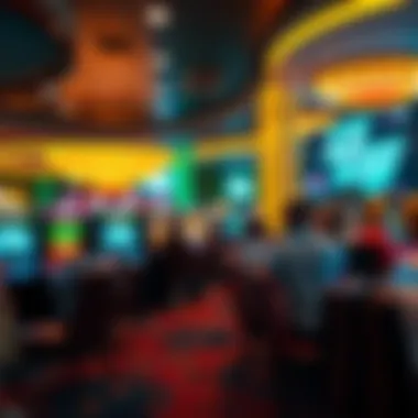 Virtual gaming environment showcasing RTG casino games