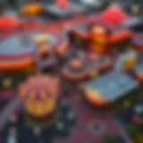 Aerial view of a Seminole gambling facility showcasing its architecture and vibrant atmosphere