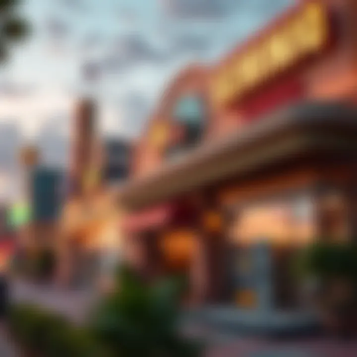 A representation of economic impact, illustrating local businesses thriving due to Seminole gaming activities