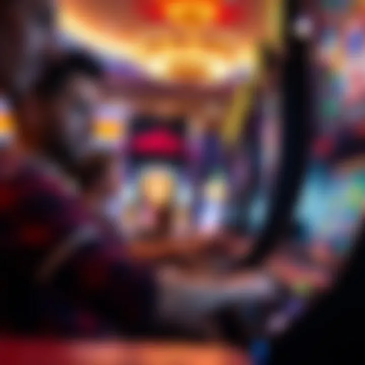 Player engaging with a popular slot game