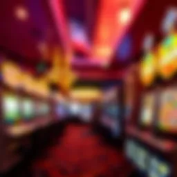 An array of vibrant slot machines at Borgata Casino