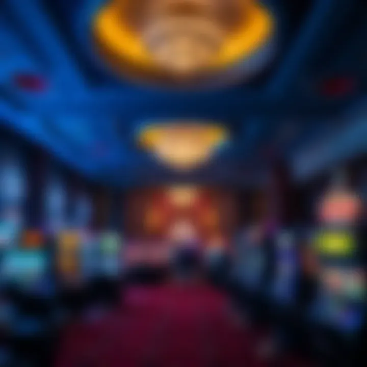 Luxurious interior of the Snoqualmie Hotel Casino highlighting the gaming floor