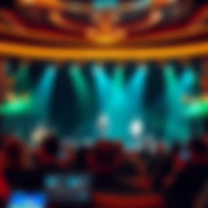 Live entertainment stage featuring performers