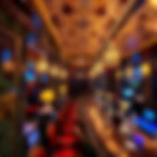 Elegant bar environment with intricate design elements