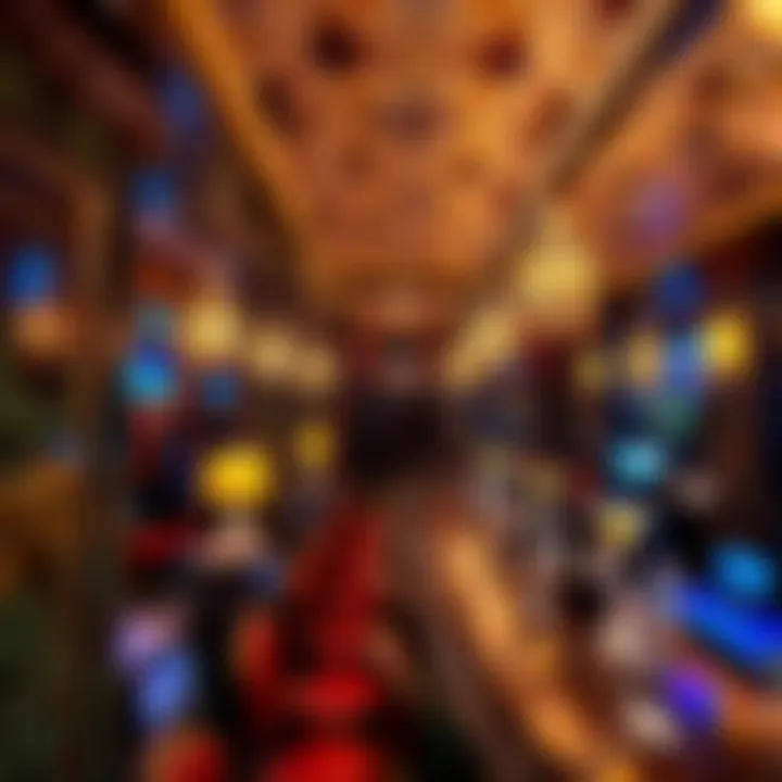 Elegant bar environment with intricate design elements