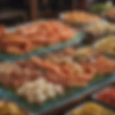 Lavish seafood display at a Las Vegas buffet