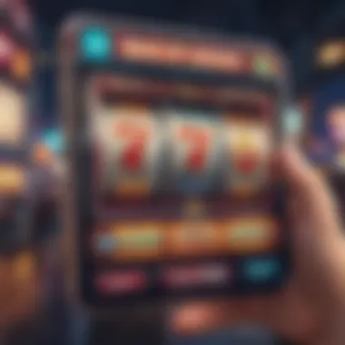 Vibrant Slots App Interface Engaging slots app interface with vibrant graphics