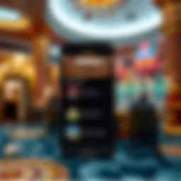 Caesars Palace app interface showcasing reservation features