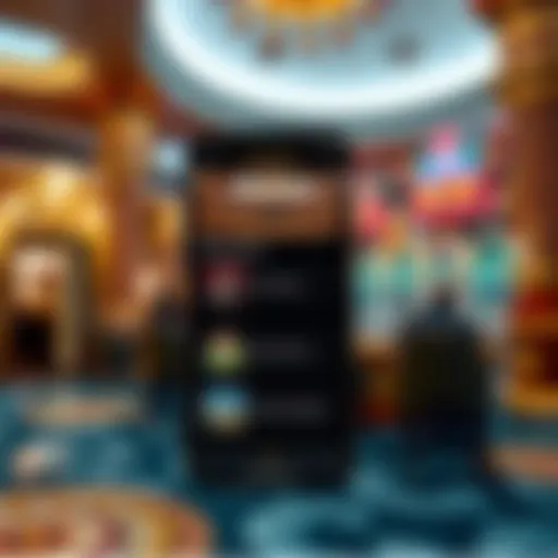 Caesars Palace app interface showcasing reservation features