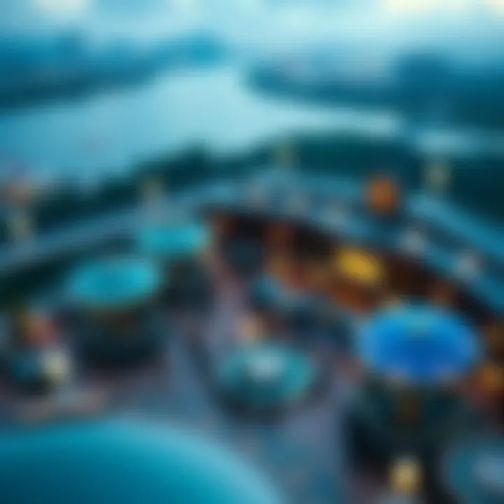 Aerial view of a luxurious casino in the Dominican Republic