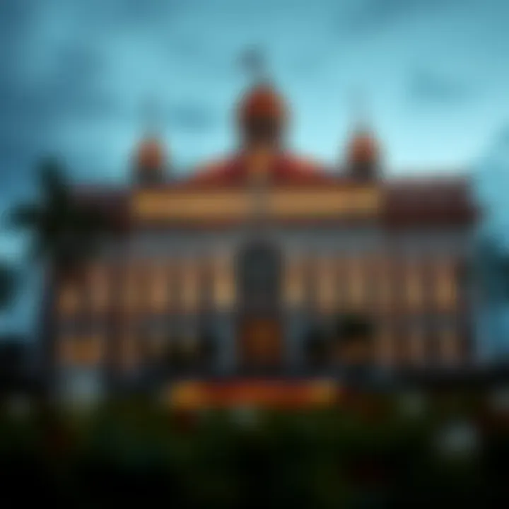 Historic casino building reflecting Dominican architecture