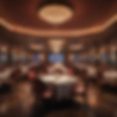 Gourmet dining experience at a casino restaurant