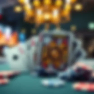 An illustration depicting the complex mechanics behind popular card games