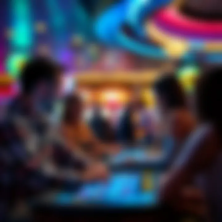 Guests enjoying a lively game on the casino boat