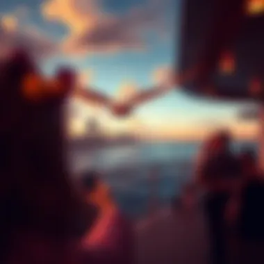 Scenic view of Galveston coastline from the casino boat