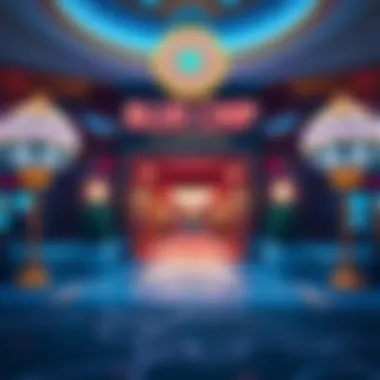 Luxurious casino entrance inviting players