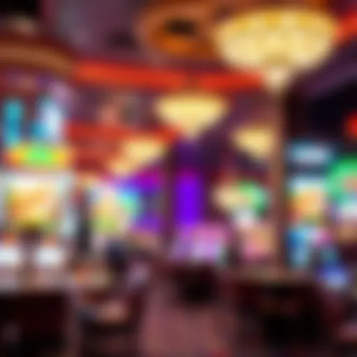 Interior view of a live casino in Maryland showcasing tables and ambiance