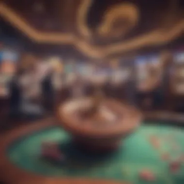 The Thrill of Gaming Operations A vibrant casino floor bustling with activity, showcasing diverse gaming options and enthusiastic players