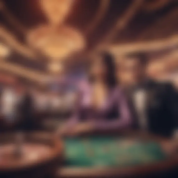 An artistic representation of the cultural influence of casinos on modern entertainment and lifestyle