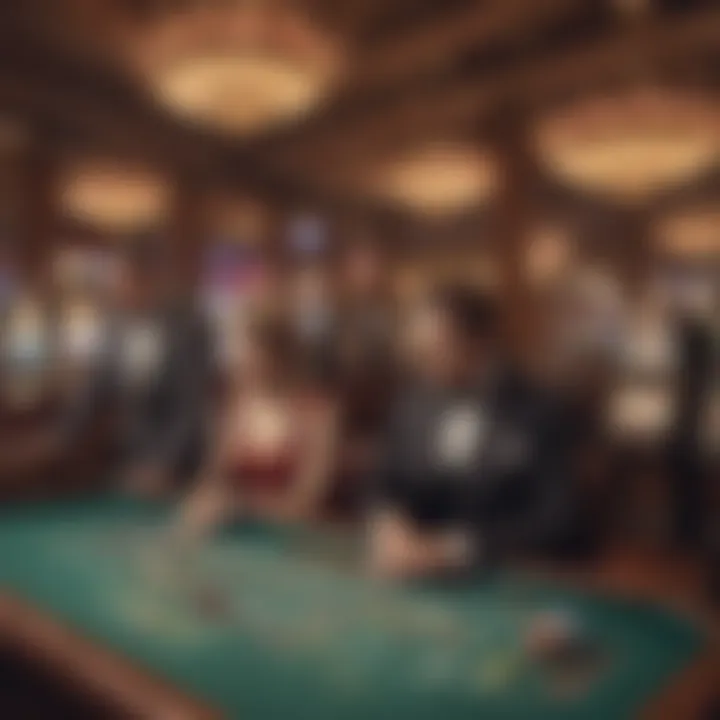 A vintage photograph depicting the historical roots of gambling establishments from the early 20th century
