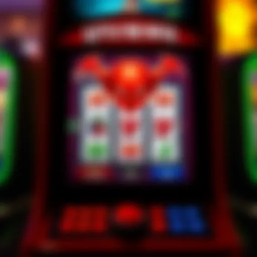 Visual representation of the Little Red Devil slot machine's interface