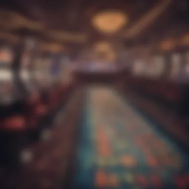 Interior shot of the gaming floor filled with slot machines and tables