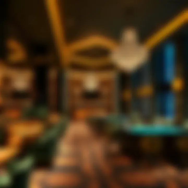 A detailed view of the lounge's unique interior design