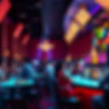 Guests enjoying the vibrant atmosphere of the lounge