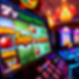 Vibrant display of Super Cherry slot machine interface