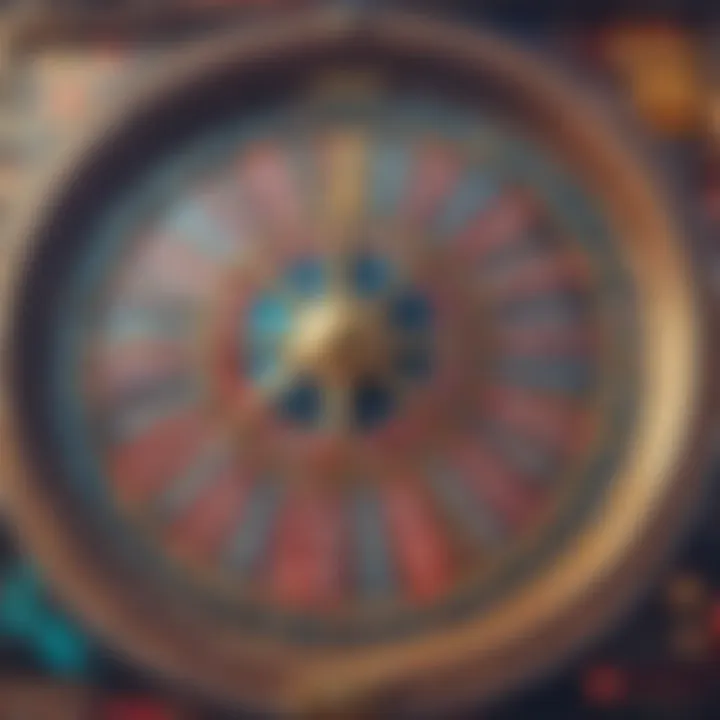 A close-up of the jackpot symbols on a slot machine