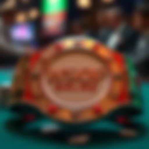 An intricate design of a WSOP online bracelet symbolizing achievement