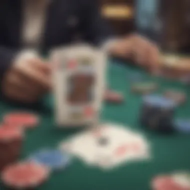 Visual representation of statistical probabilities in blackjack with five cards