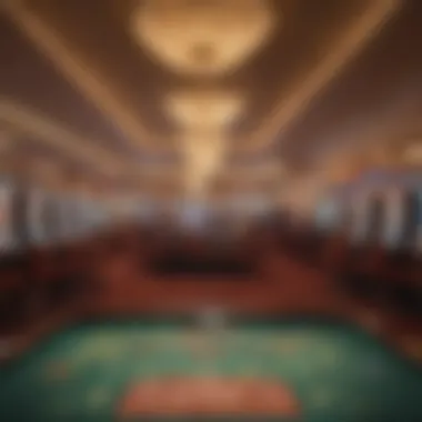 Vibrant Casino Gaming Environment The vibrant atmosphere of a casino gaming floor