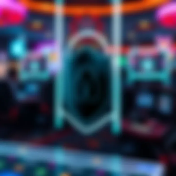 Illustration of digital security features protecting user accounts