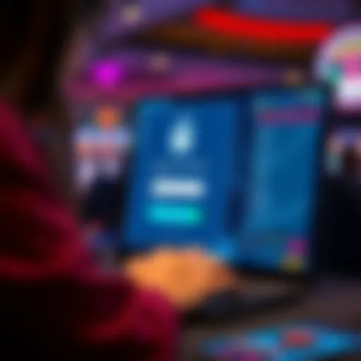 User entering login credentials on a digital platform