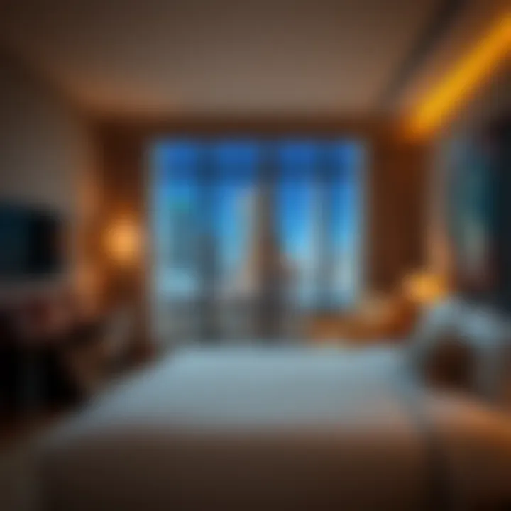 Stylish Guest Accommodation A beautifully designed guest room highlighting the modern amenities and comfort