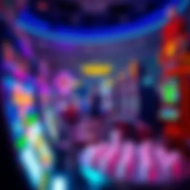 Diverse Casino Gaming Options A vibrant casino scene showcasing various gaming options