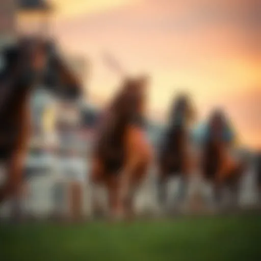 Dynamic Moment at Laurel Live Race A dynamic moment captured at the Laurel Live Race, showcasing horses in full stride